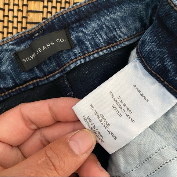 Silver Jeans Elyse Straight Jeans Women Size 20 Stretch Casual Straight Leg - Picture 6 of 12